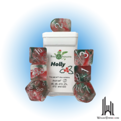 SET OF 7 DICE: HOLI-DICE HOLLY